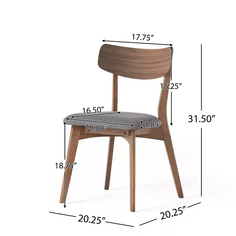 Christopher Knight Home Shari 7 Pieces Mid-century Modern Rubberwood Upholstered Dining Set