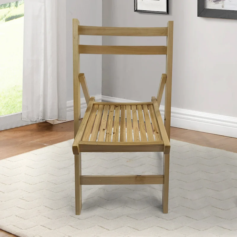 Wood Folding Chair Set of 4