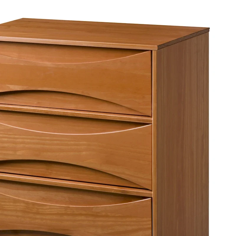 Middlebrook Designs Mid-Century 5-Drawer Solid Wood Dresser