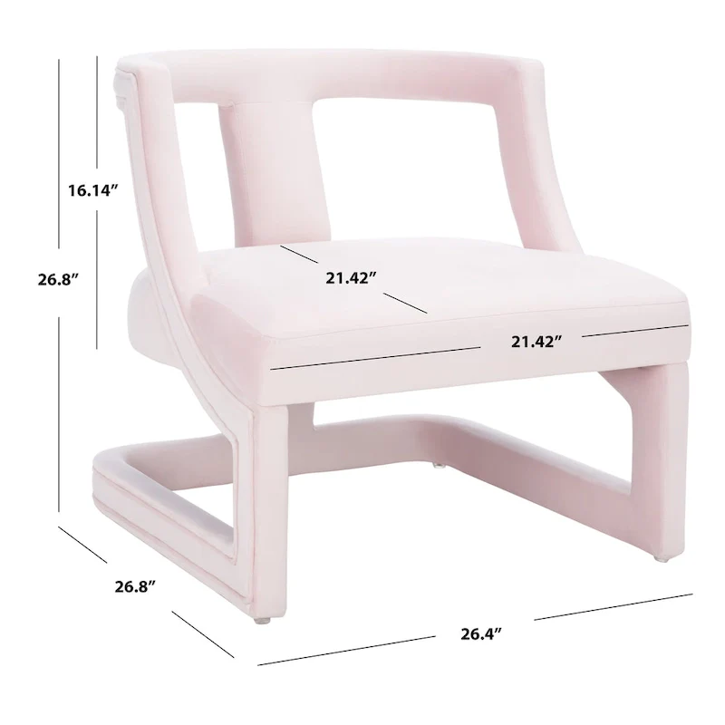 SAFAVIEH Emelie Accent Chair - 27  W x 27  D x 27  H - 26Wx27Dx27H