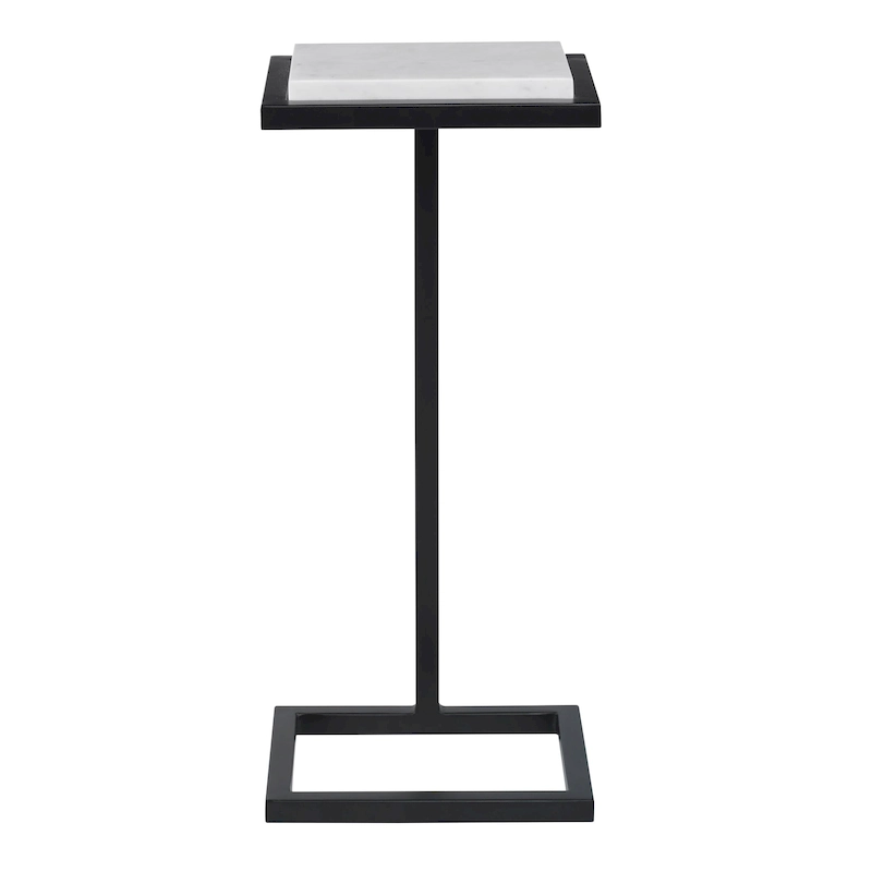 White Martini End Table - 8D x 10W x 23H