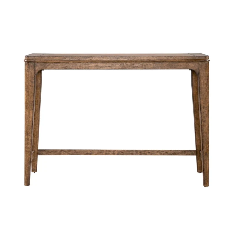 Rustic Brown Narrow Console Bar Table, 55 Inch Sofa Table