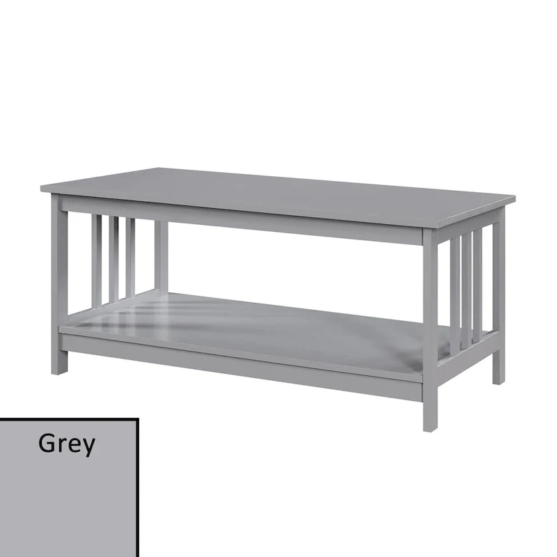 Convenience Concepts Mission Coffee Table with Shelf