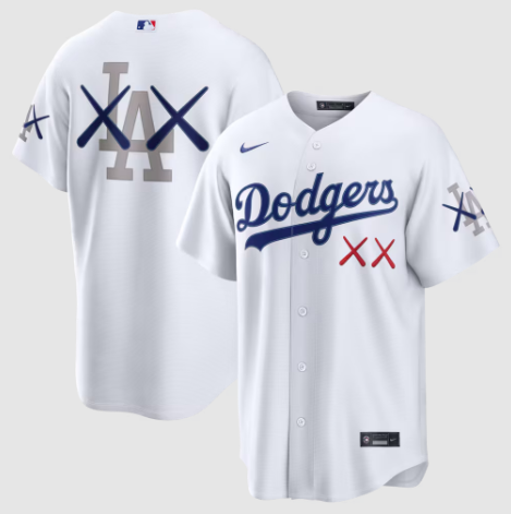 Los Angeles Dodgers x KAWS White Stadium Jersey