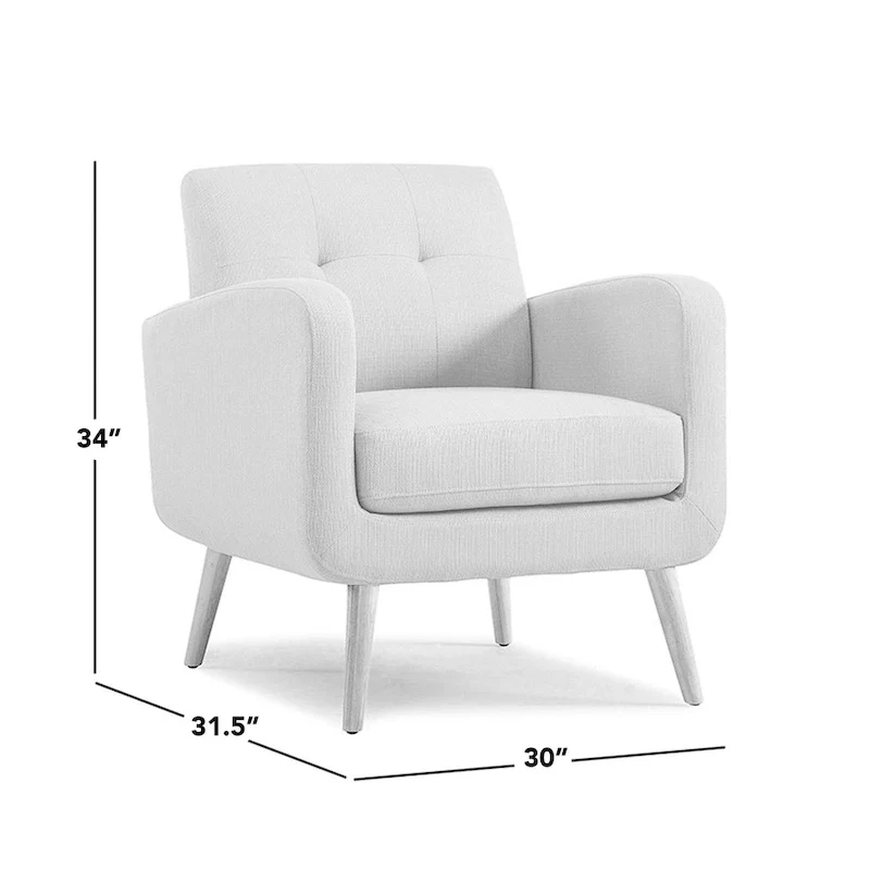 Carson Carrington Keflavik Mustard Yellow Mid-century Accent Chair