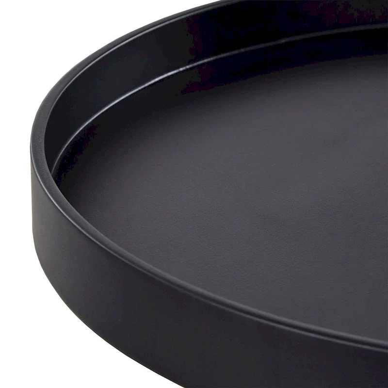 Paint-Dipped Round Tray-Top Side Table