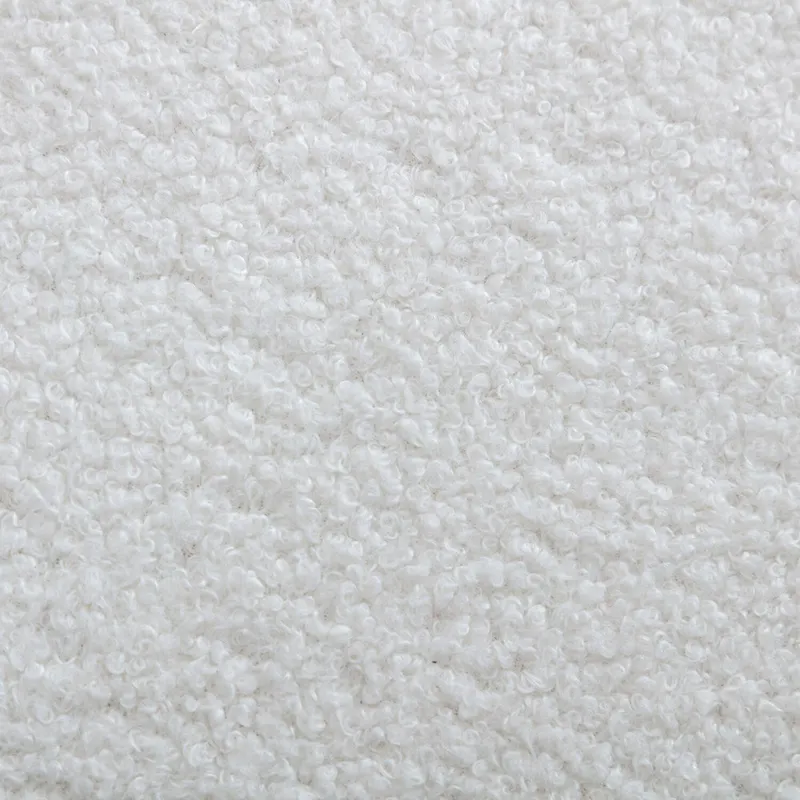 Swivel Barrel Chair with Lamb Wool Fabric