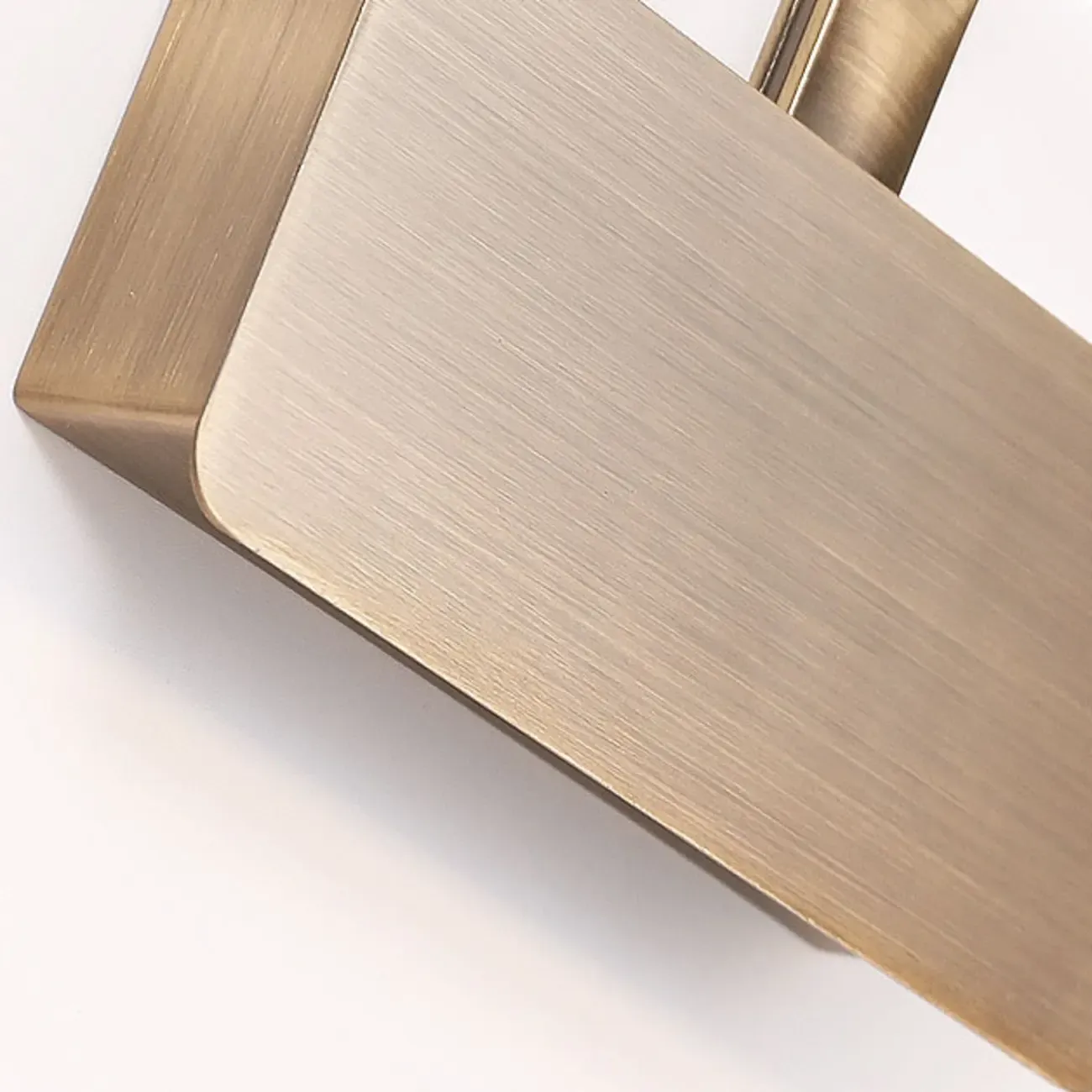 Modern Gold Geometric Vanity Light with Acrylic Shade