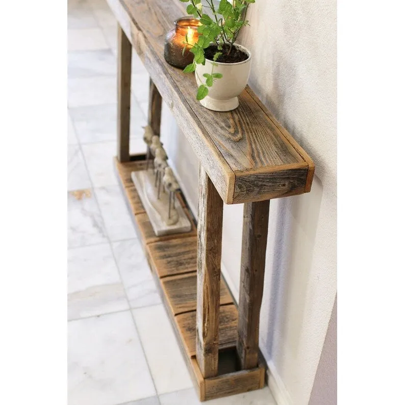 Single Top A-Frame 46x7x28H Slim Console Table