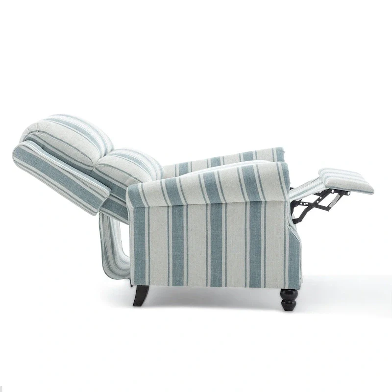 2 Set Modern Padded Seat Recliner Chair with PU Leather/Fabric