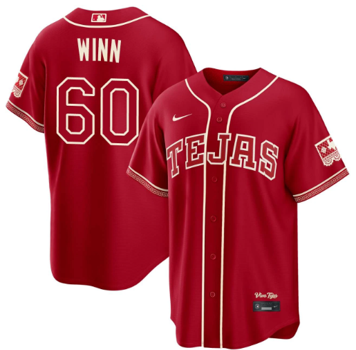 Cole Winn Texas Rangers Red 2026 City Connect Jersey