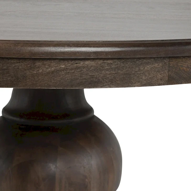 Classic Home Brookside 60 Round Dining Table in Cocoa Brown - 60Wx60Dx30H
