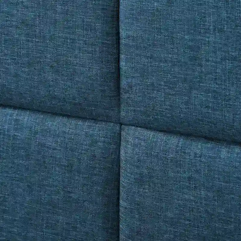 Bellevue Upholstered Tufted Panel Bed King – Solid Wood Legs, No Box Spring Needed