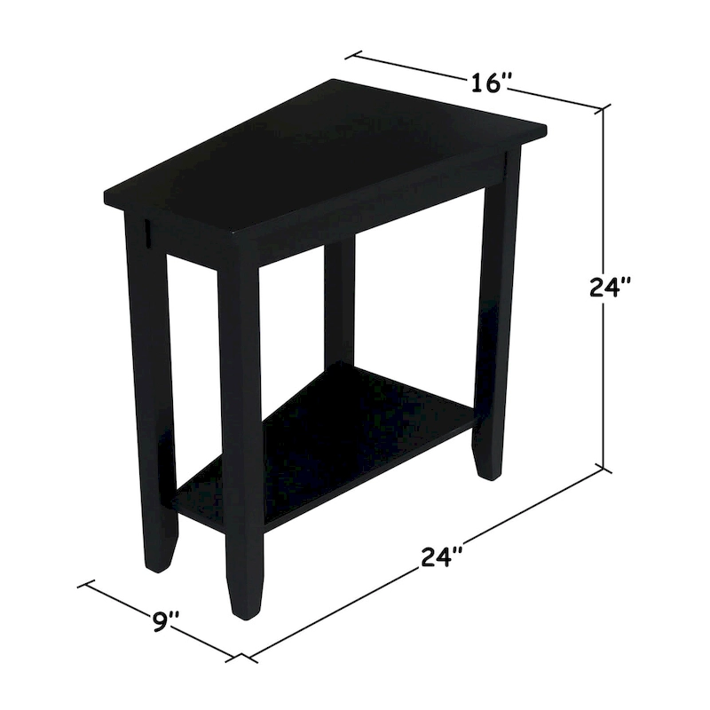 Keystone Solid Parawood Accent Table