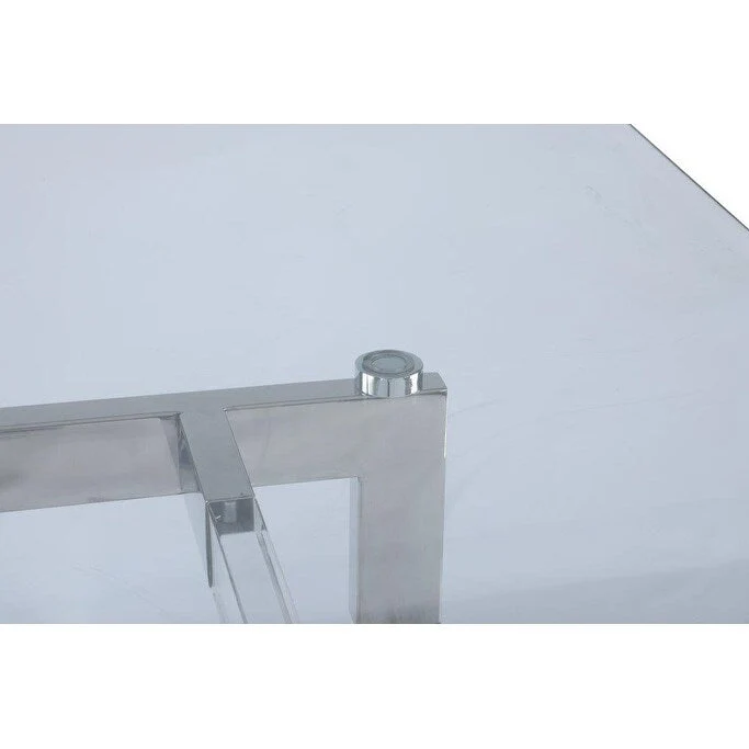 Amanda 72 Dining Table with Floating Acrylic Base - 42x 72