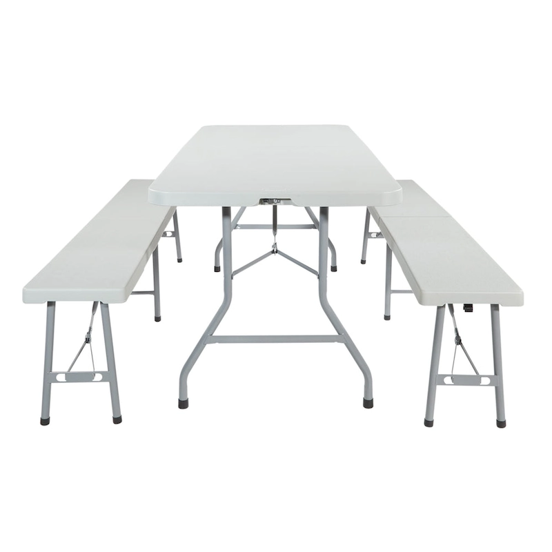 3 Piece Folding Table and Bench Set