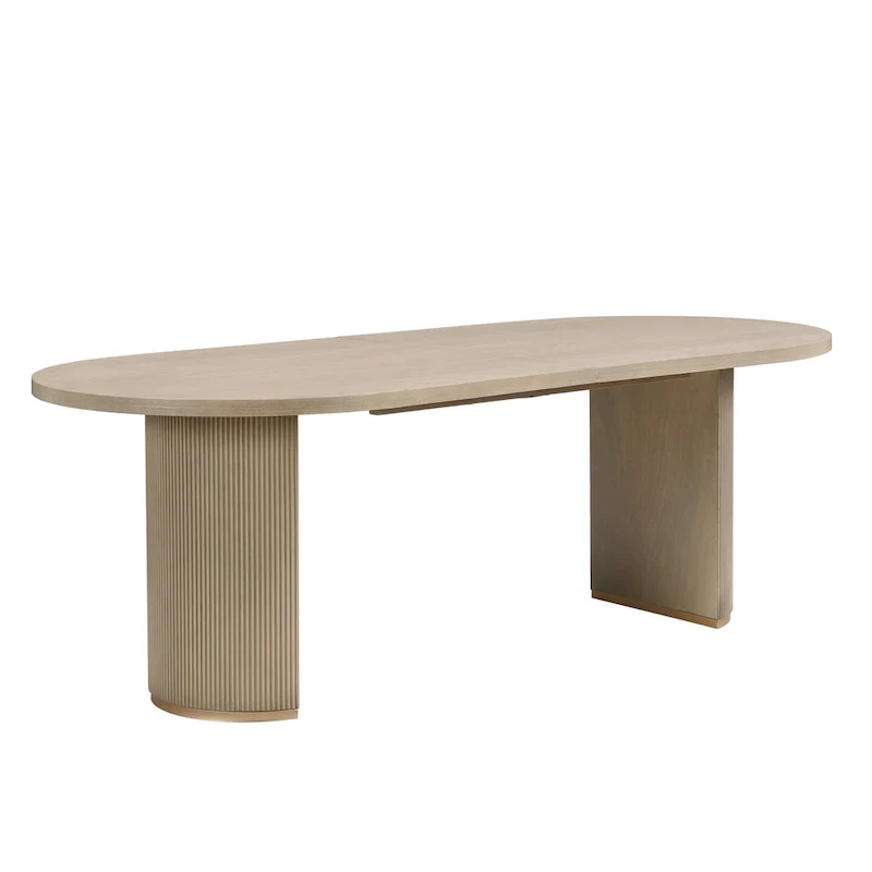Modern Style Oval Wood Dining Table