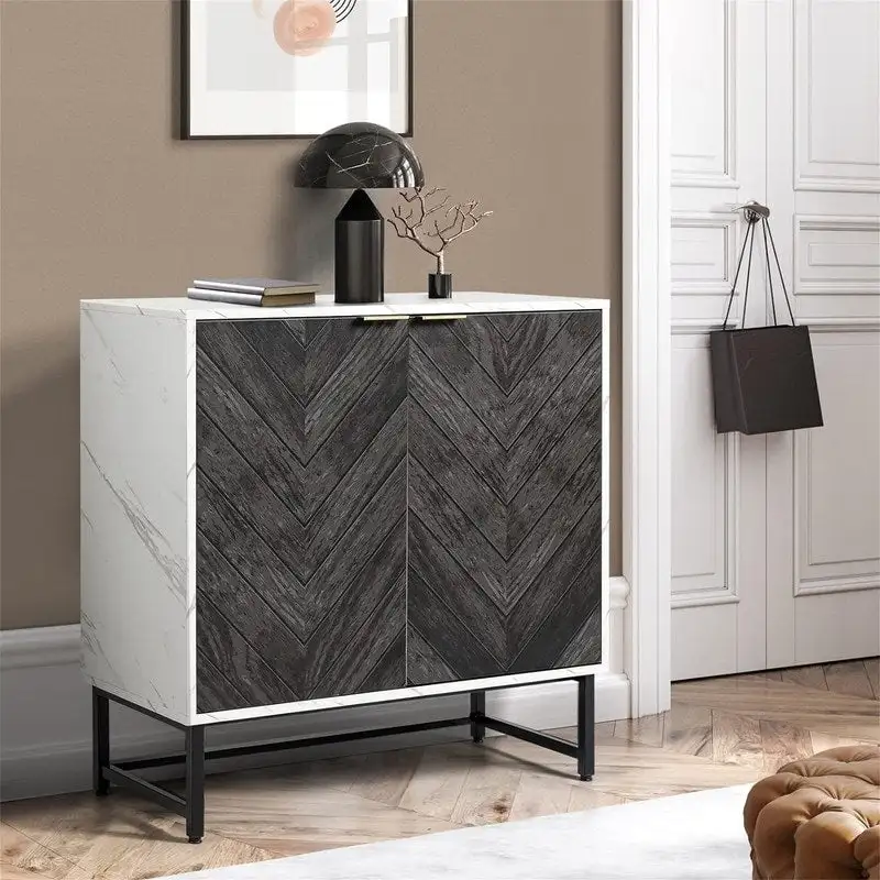 Modern Buffet Cabinet - 15.7D x 31.1W x 31.5H