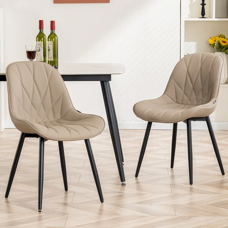 Upholstered Dining Chairs Set of 2 Modern Kitchen Chairs