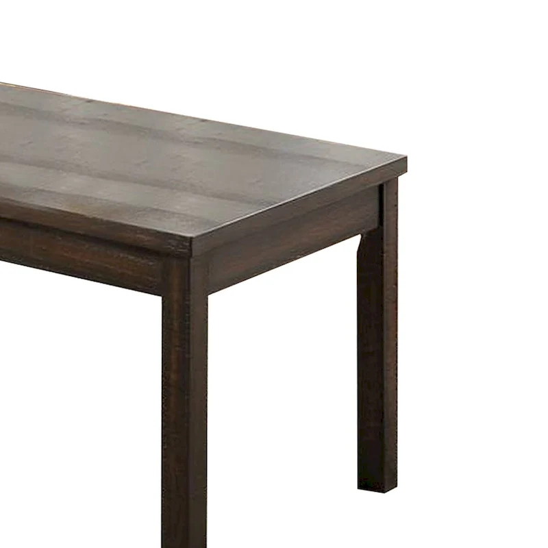 Wood Tabletops Coffee Table, Dark Brown Finish