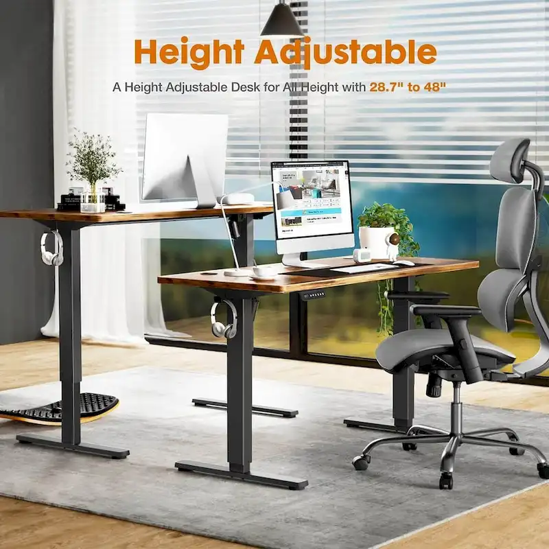 Height Adjustable Electric Standing Ergonomic Computer Desk