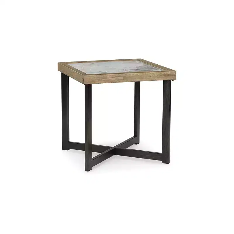 Signature Design by Ashley Montia End Table, Brown/Black