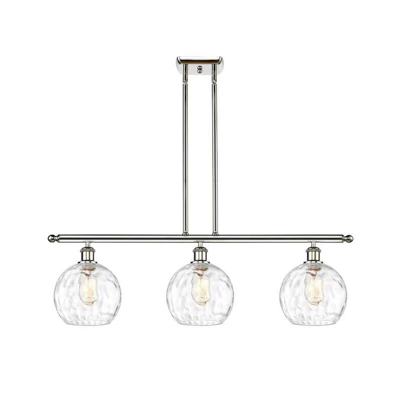 Innovations Lighting Athens Water Glass 3 Light 36  Island Light - 8  Shade