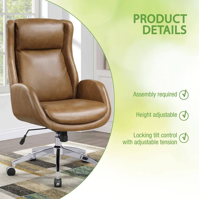 Blanchard Office Chair in Faux Leather