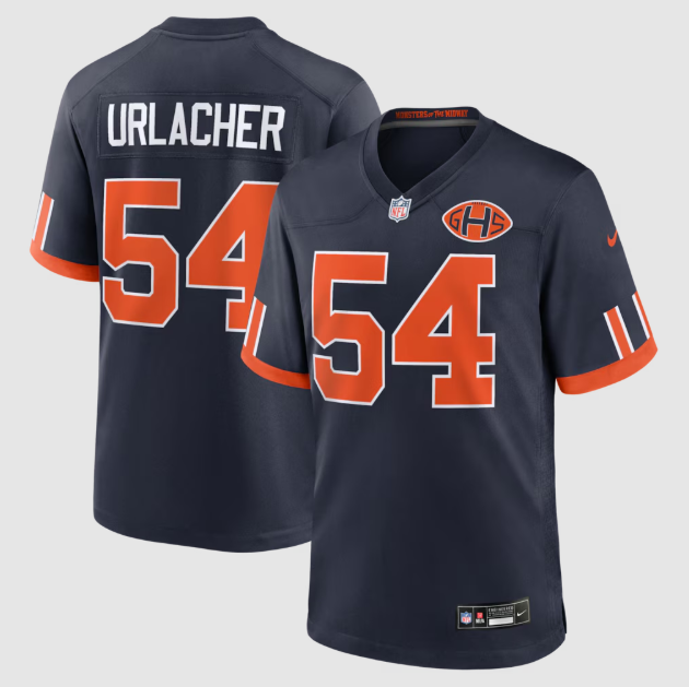 Chicago Bears Brian Urlacher Navy 2026 Rivalries Collection Jersey