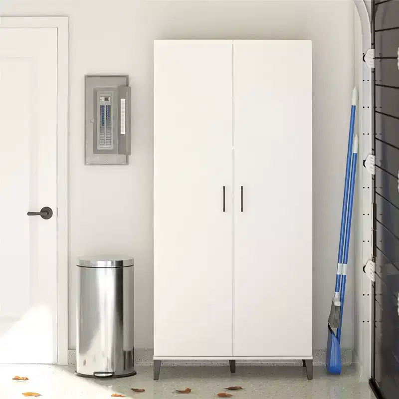 Systembuild Flex Tall Storage Cabinet, White