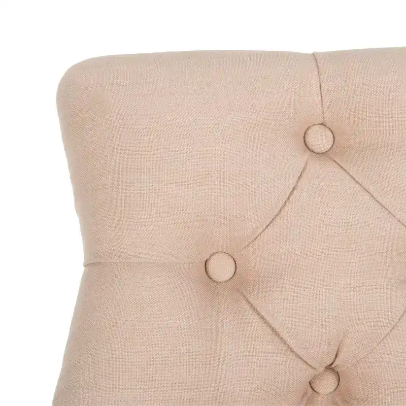 SAFAVIEH Dottie 26-inch Tufted Wing Back Counter Stool - Grey / Espresso (Set of 2) - 22.5  x 25  x 41  - 22.5  x 25  x 41