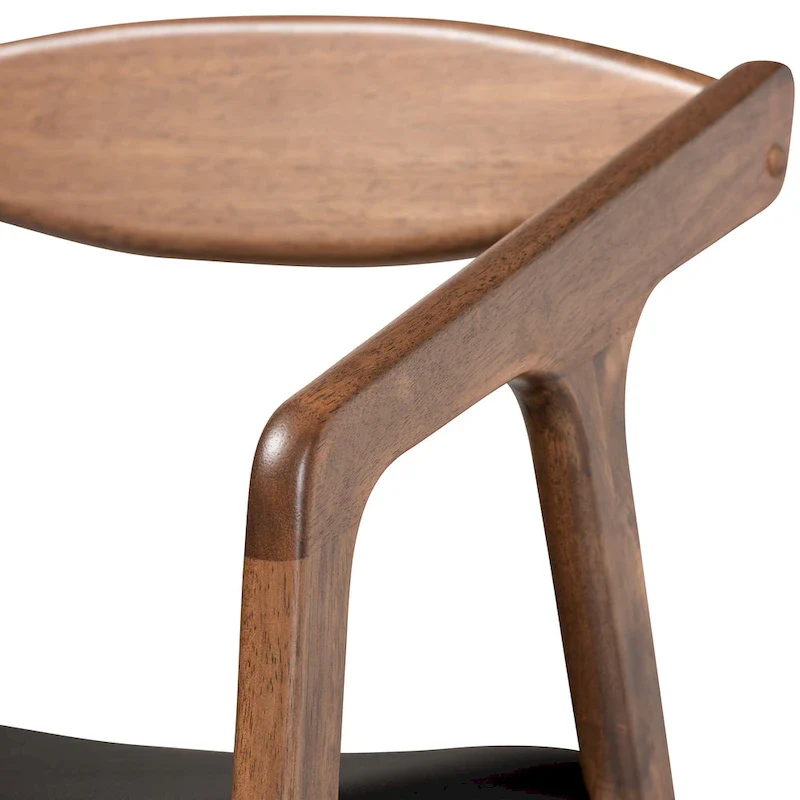 Harland Mid-Century Modern 2-Piece Dining Chair Set