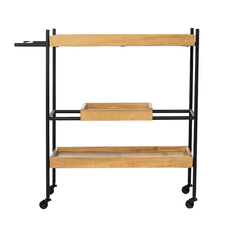 SEI Furniture Livingston Rolling Bar Cart