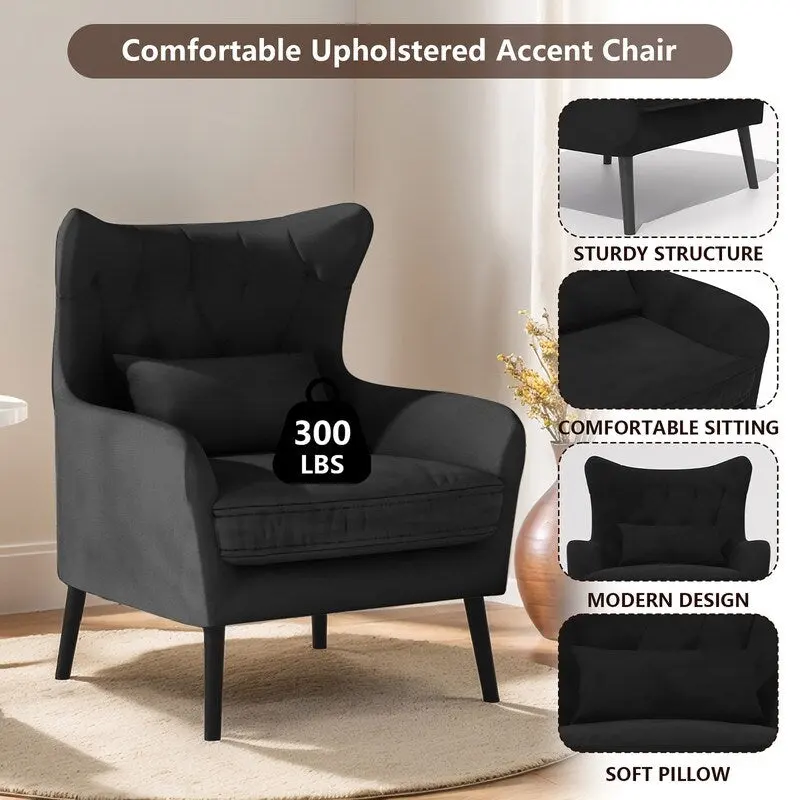 2-Piece Modern Velvet Living Room Couch Set Upholstered