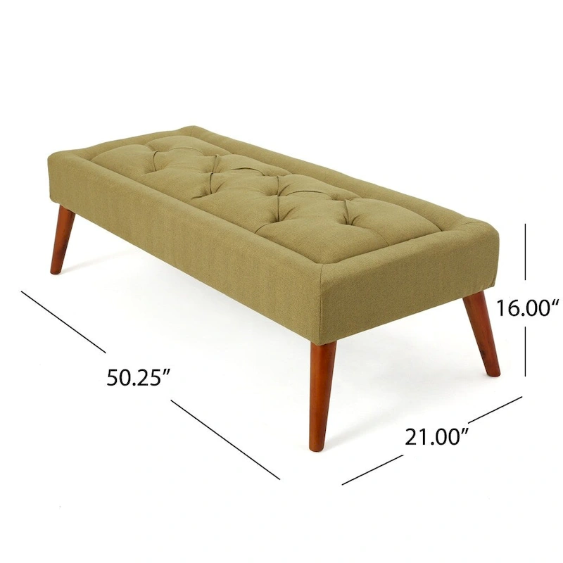 Williams Tufted Fabric Ottoman Bench by Christopher Knight Home