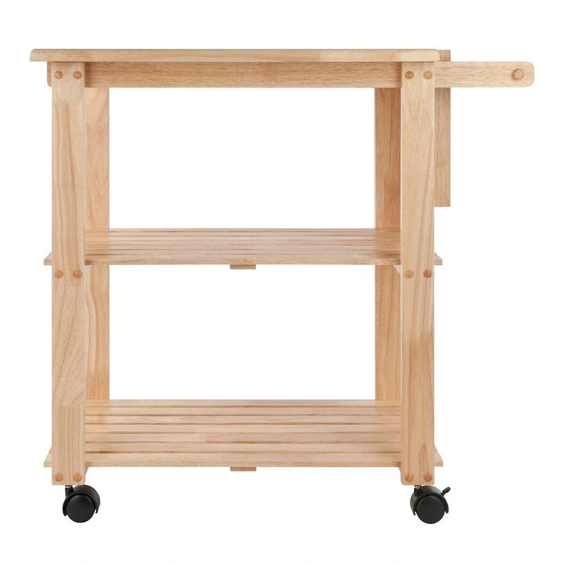 Mario Utility Kitchen Cart, Natural - 33.19 x 20.47 x 31.93 inches