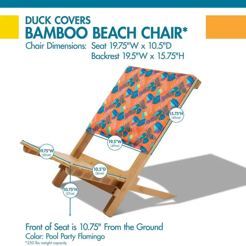 Duck Covers Bamboo Beach Chair
