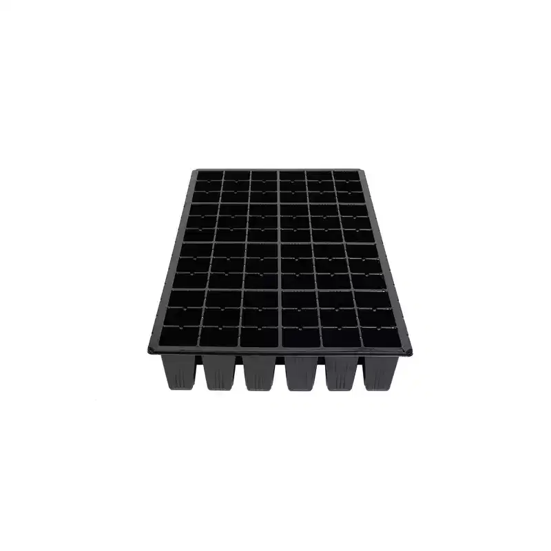 SUNPACK 21 x 11 Heavy Duty 72-Cell Square Insert Tray, Black, 2.5