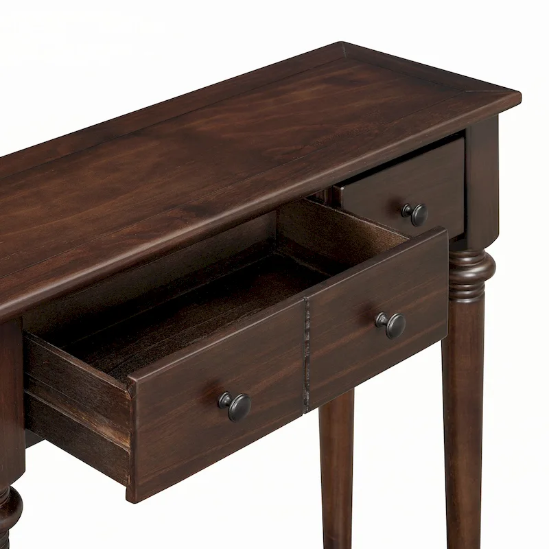 Entryway Table with 4 Drawers(Espresso)