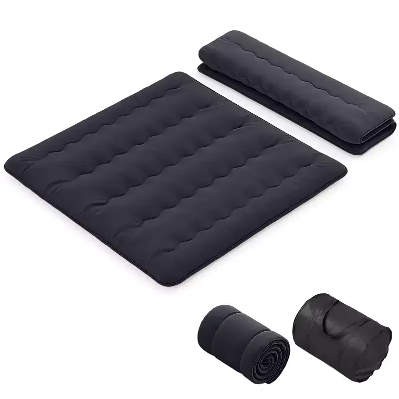 Costway Twin/Full/Queen/King Futon Mattress Japanese Floor Sleeping Pad Washable Cover Carry Bag Black