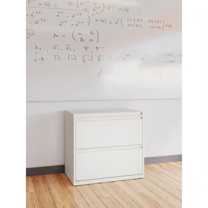 30 Inch Wide 2 Drawer  al 101 File Cabinet, White