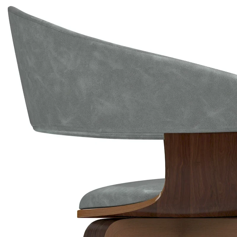 Calinda Mid Century Modern Bentwood Single Dining Chair - 20.5w x 21.7d x 30.9h