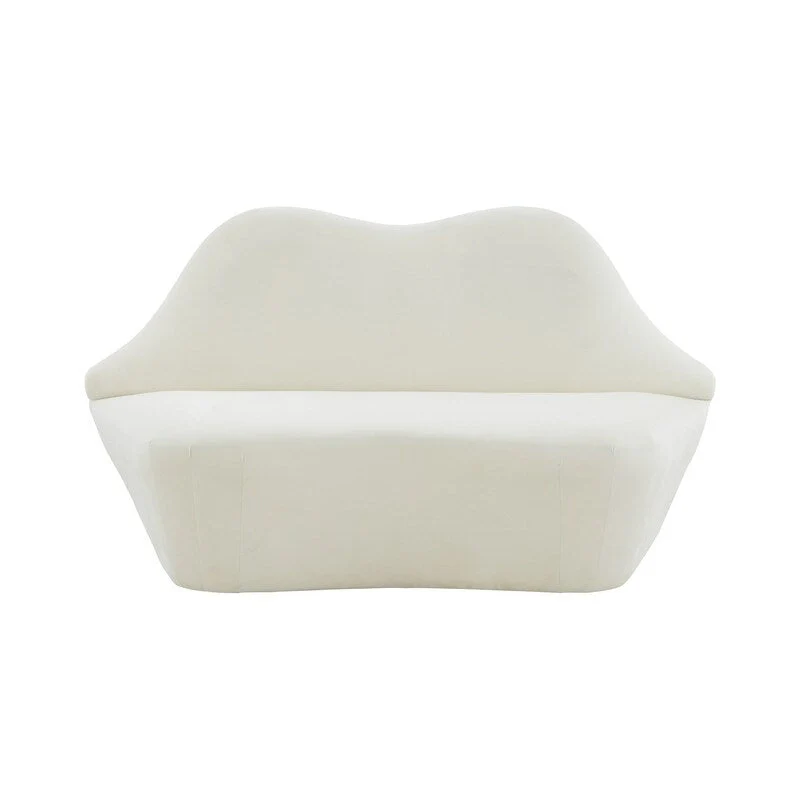Lips Velvet Settee - 67.7 W x 29.1 D x 36 H