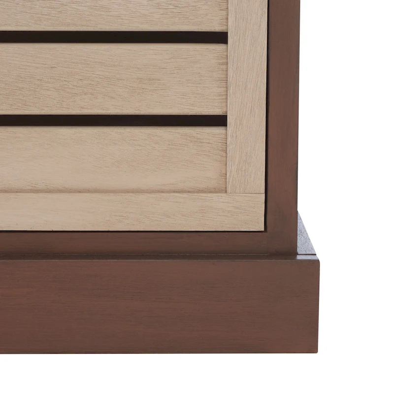 SAFAVIEH Mozella 3-Drawer Cushion Bench - 42  W x 15  D x 20  H - 42Wx15Dx20H