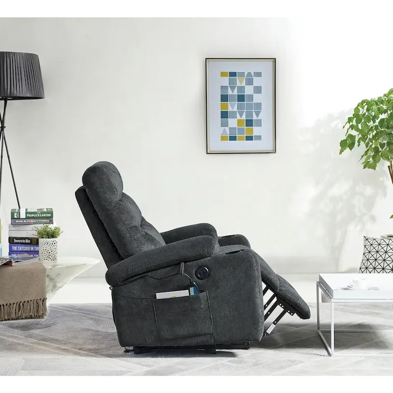 Christopher Knight Home - Liyasi Electric Power Lift Recliner with Massage, Heat, and Convenient Features