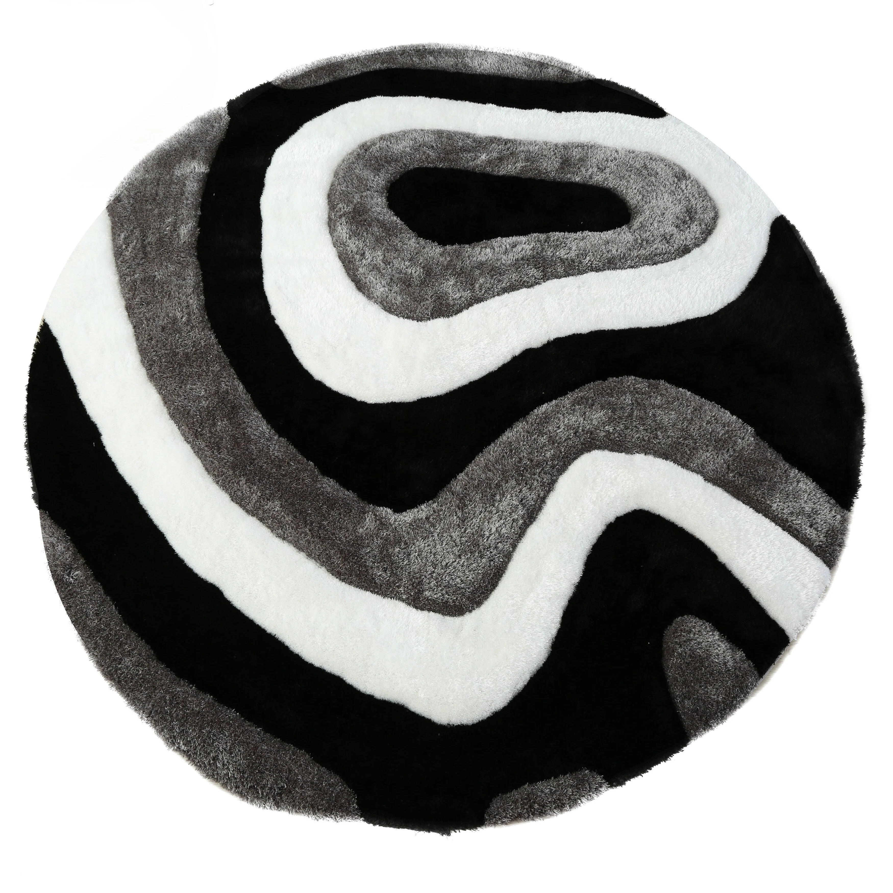 Mateos Shag Abstract Designed Area Rug