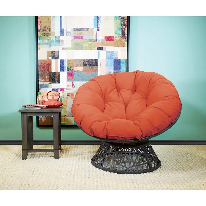 The Curated Nomad Avoca Woven Wicker Papasan Chair