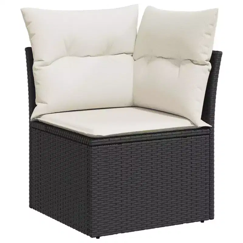 vidaXL Garden Sofa Set Rattan, Cushions
