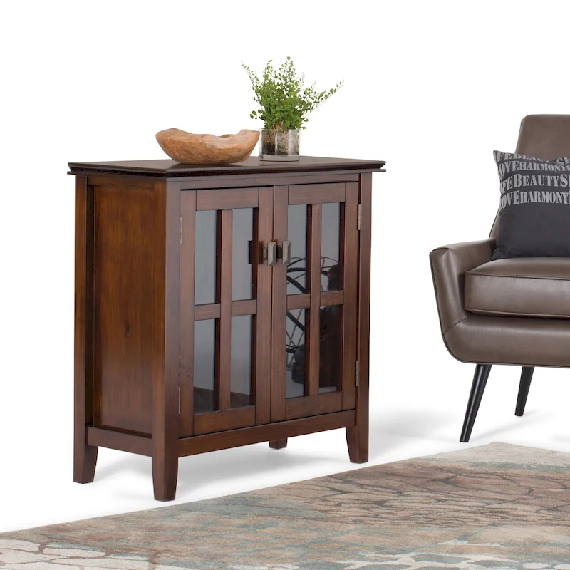 Stratford SOLID WOOD 30 inch Wide Low Storage Cabinet - 30w x 14d x 31 h