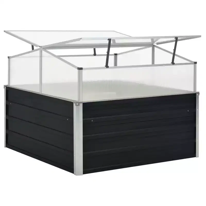 vidaXL Garden Planter Weathered steel Weathering steel 39.4x39.4x30.3 in